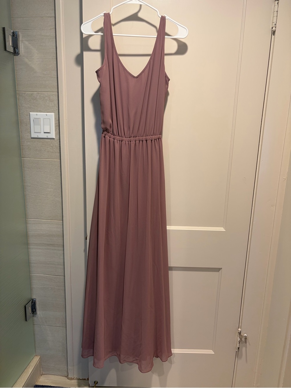 Show Me Your MuMu Mauve Sleeveless V-Neck Maxi Dress